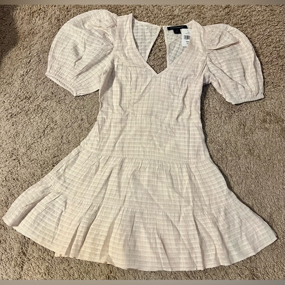 French Connection Birch Seercucker Mini Dress